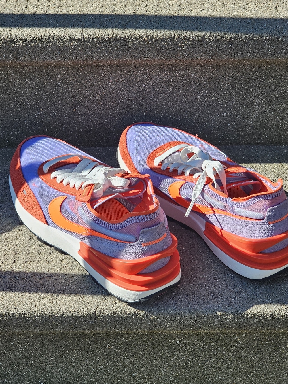 Nike Waffle One 'Active Fuchsia' DC2533-800 Women's Shoes Size 9 Orange & Purple - Picture 5 of 14